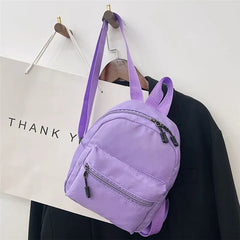Mini Nylon Women's Backpack Small School Bag Rucksack For Teen Girls