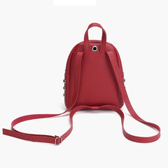 Rivet Mini Backpacks for Women PU Leather School Bags