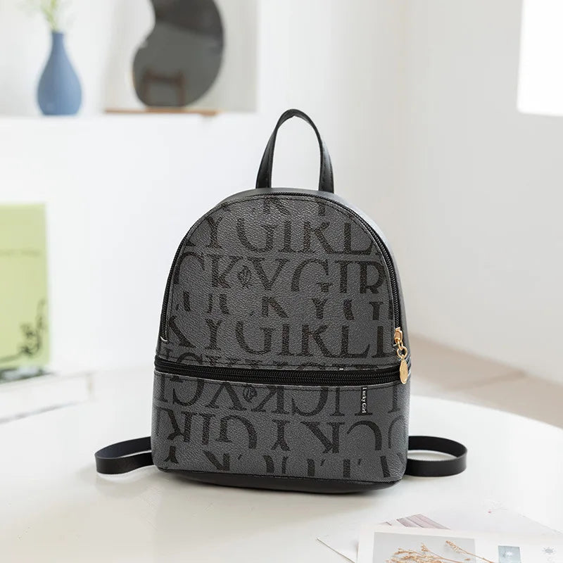 Women's Mini Backpack PU Leather Crossbody Bag Large Capacity Phone Purse