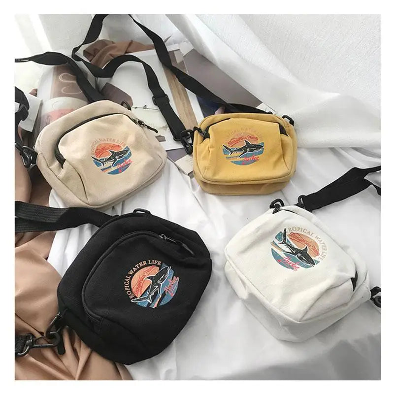 Mini Canvas Crossbody Bag for Women Ladies Purse Phone Sac A Main Femme Bolsas