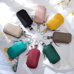 Leather Car Key Bag Holder Organizer for Men Women