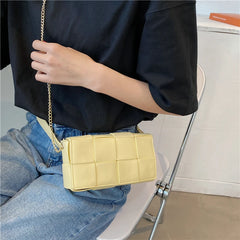 Mini Chain Waist Bag Ladies Chest Bag Solid Messenger Bag