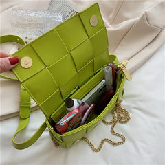 Mini Chain Waist Bag Ladies Chest Bag Solid Messenger Bag