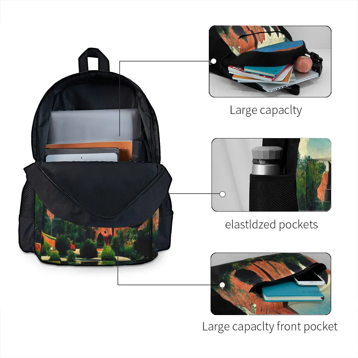 Waterproof Garden Of The Gods Backpack for Men and Women