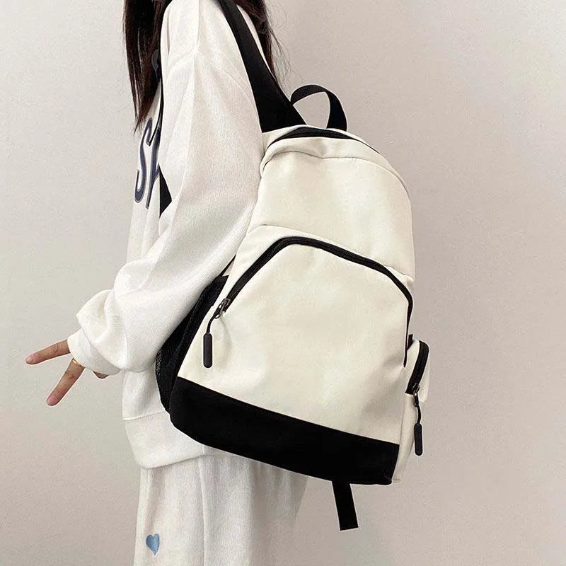 Minimalism Unisex School Backpack Daily Travel Bags All-match