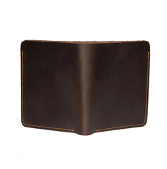 Minimalist 100% Leather Wallet Men Vertical Horizontal Wallet Leather