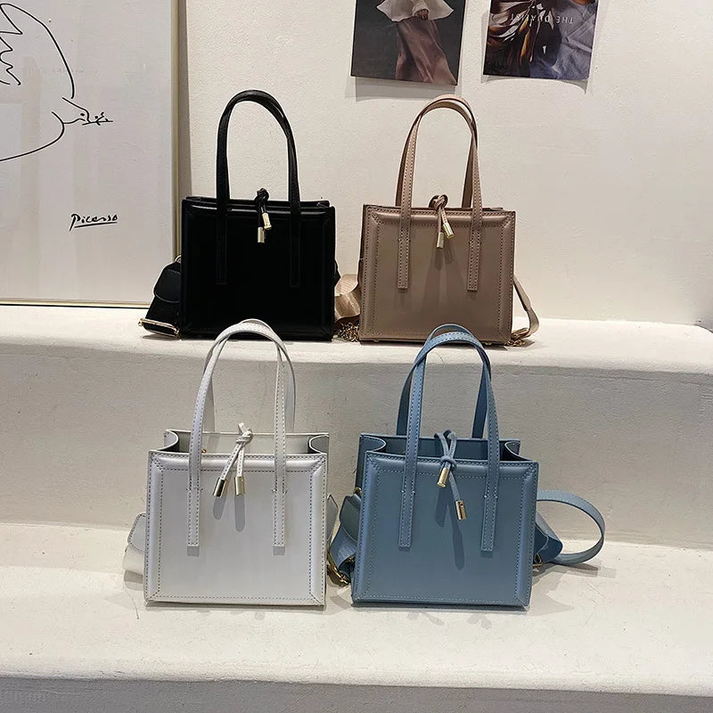 Minimalist Flap Tote Bags Vintage Women Shoulder Purses