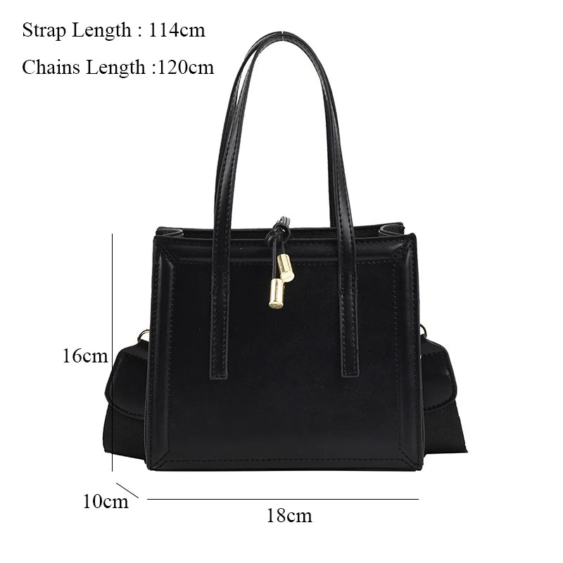 Minimalist Flap Tote Bags Vintage Women Shoulder Purses
