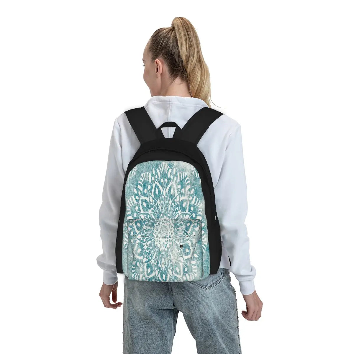 Mint Light Mandalas July Backpacks Men's Bags For Women