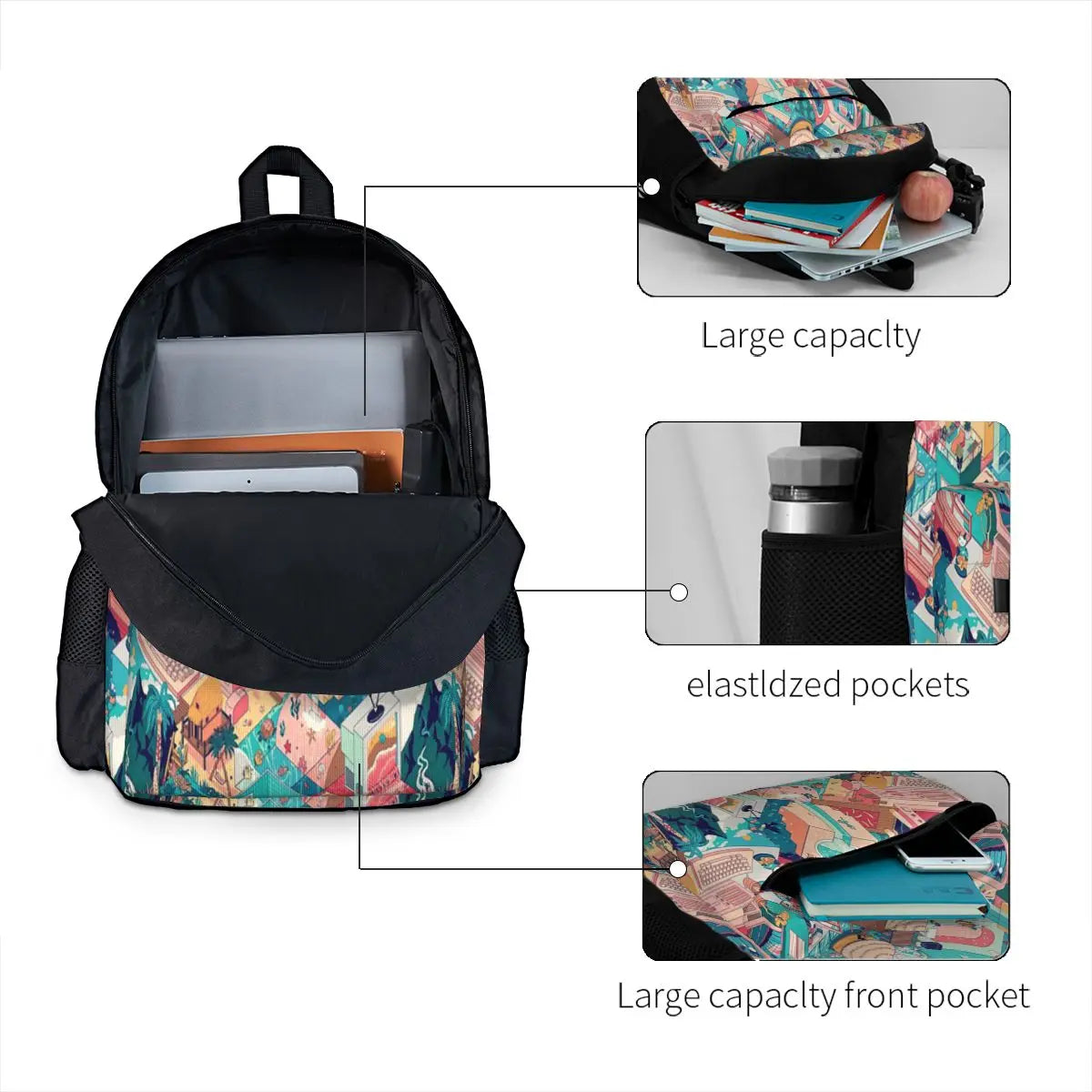 Missing Paradise Backpacks Men's & Women's Bag