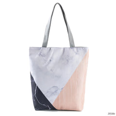 Miyahouse Canvas Shoulder Bag Women Tote Handbag Printed Beach Bag
