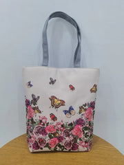 Miyahouse Floral Printed Handbag Women Shoulder Bag Canvas