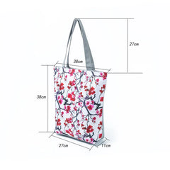 Miyahouse Ink-Wash Painting Shoulder Bag Women Floral Printed Tote Handbag