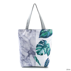 Miyahouse Ink-Wash Painting Shoulder Bag Women Floral Printed Tote Handbag