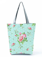 Miyahouse Shoulder Bag Floral Printed Tote Handbag