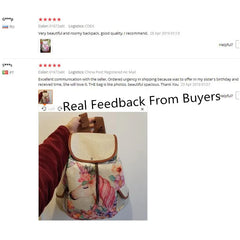 Miyahouse Unicorn Printed Backpack Girls Drawstring School Bag