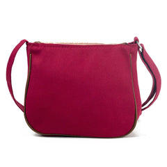 Miyahouse Small Retro Messenger Bag Canvas Stripe Saddle Shoulder Bag