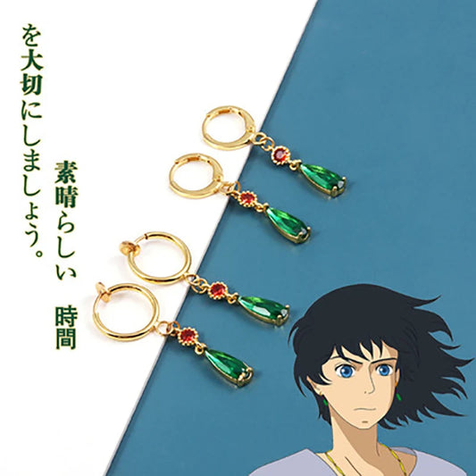 Miyazaki Hayao Anime Howl's Moving Castle Studs Earrings For Women Girls