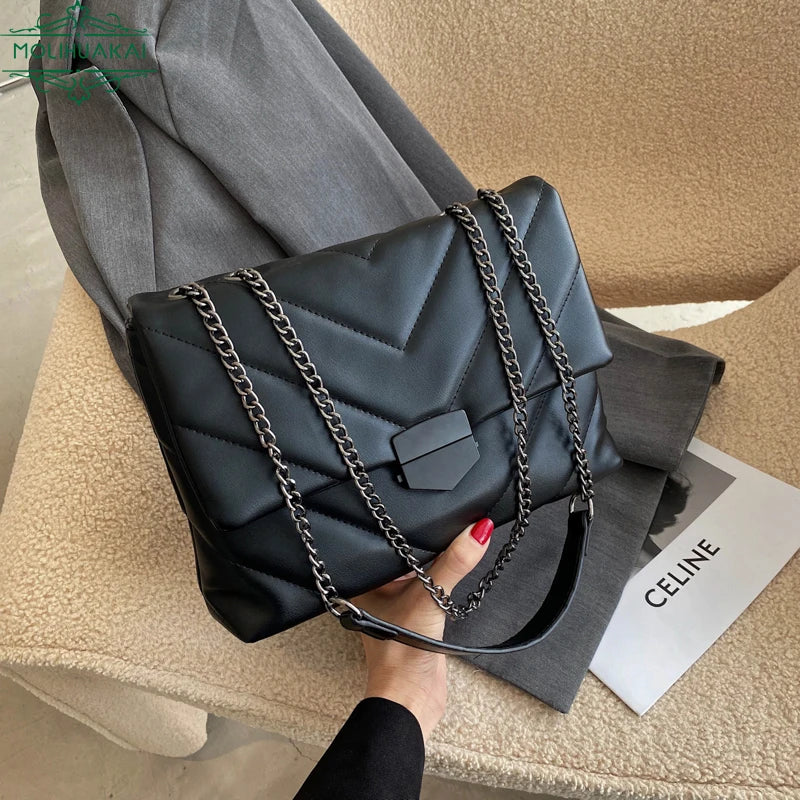 Retro Large-Capacity Messenger Bag for Women