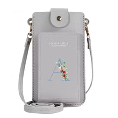 PU Leather Mobile Phone Bag Crossbody Wallet Touch Screen Purse