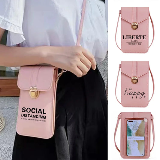 Touch Screen Crossbody Phone Bag Waterproof Shoulder Packet