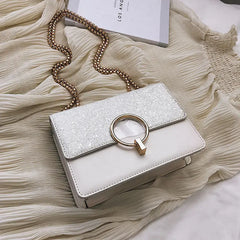 Sequin Small Square Bag All-Match Student Messenger Bag