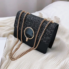 Sequin Small Square Bag All-Match Student Messenger Bag