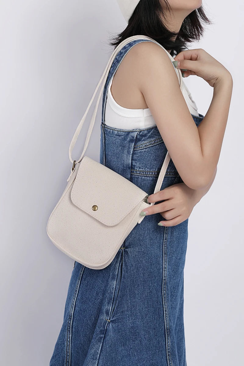 Canvas Student Shoulder Bag Messenger Bag