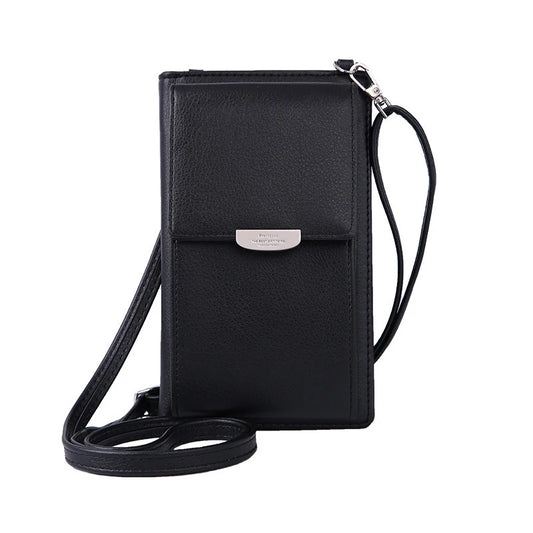 Mini PU Leather Crossbody Shoulder Bag Lady Card Wallet Coin Purse