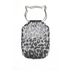 Cat Leopard Sequin Evening Bag Chain Messenger Bag