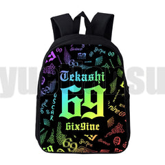 6ix9ine 3D Backpack Kids Bookbag School Bags Boys Girls Travel Bags