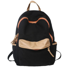 Solid Shopping Bag Teenagers School Bags Large Bookbag High Women Travel Backpac