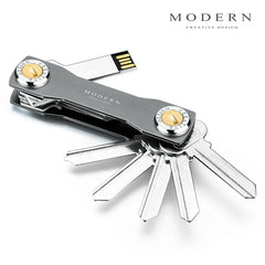 Leather Smart Key Organizer Holder Key Chain Key Wallet Travel Gift