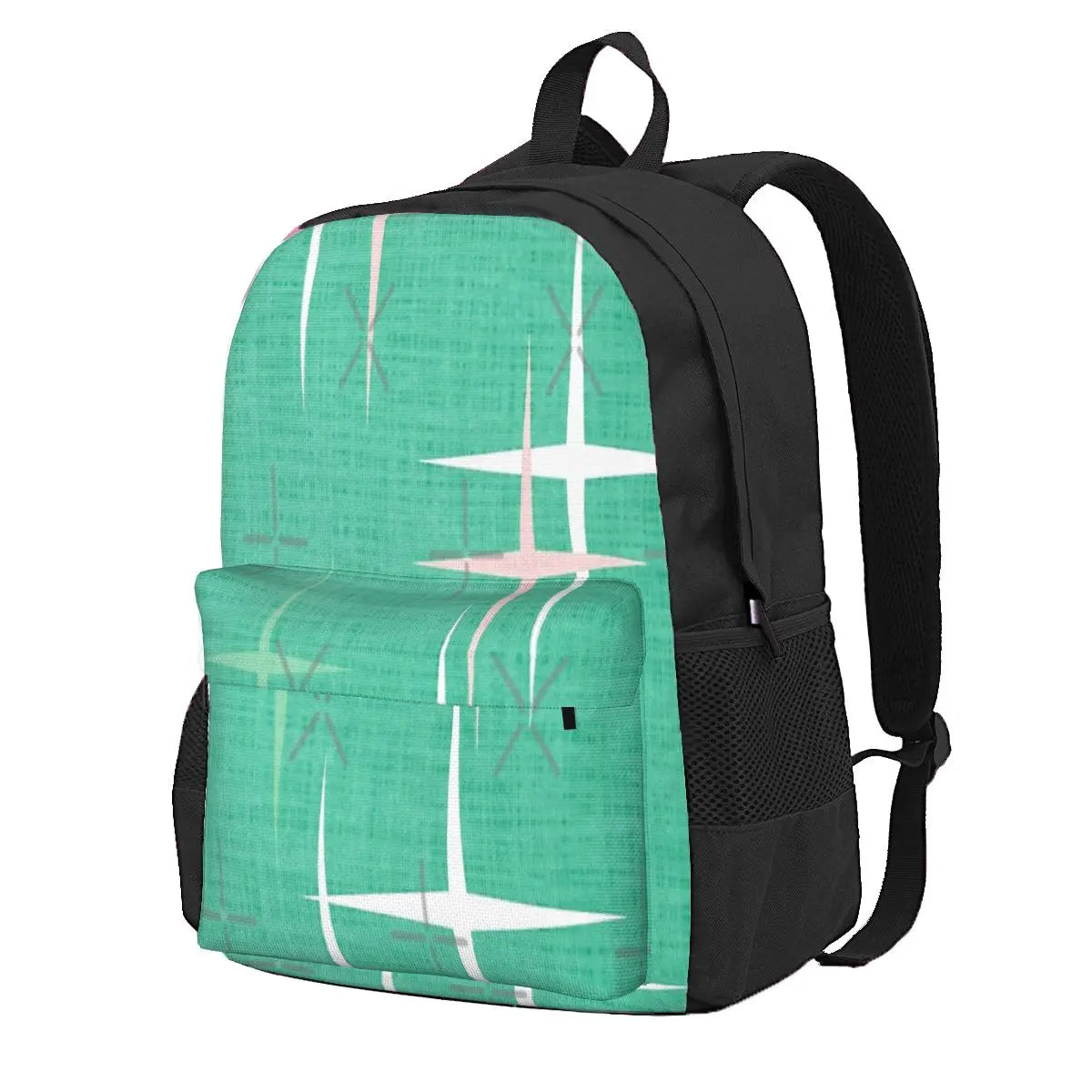 Modern Stars On Teal Backpacks Men's Backpacks Bags For Women