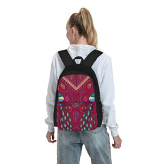 Mollymauk Tealeaf Print Backpack Unisex Man Woman Bag