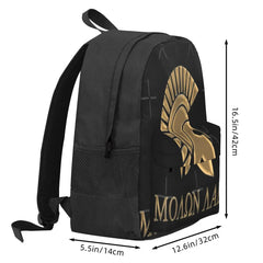 Molon Labe-Spartan Warrior 1 Backpacks Men's Backpacks Bags For Women