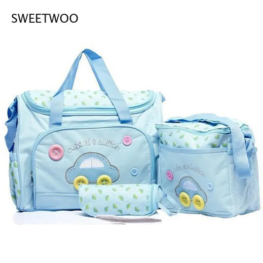 Mom Diaper Bag One Shoulder Baby Bag Set Nappy Mommy Bag Women Travel Handbag