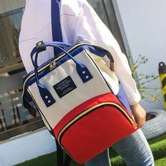 Large Capacity Waterproof Canvas Backpack for Student School Travel