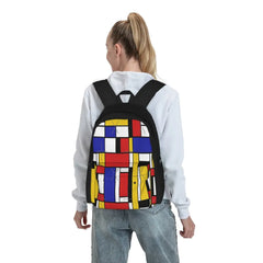 Mondrian Art Backpacks Men's Backpacks Bags For Women Anime Women Backpack