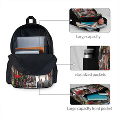Monk Collage Backpacks Men's & Women's Bags