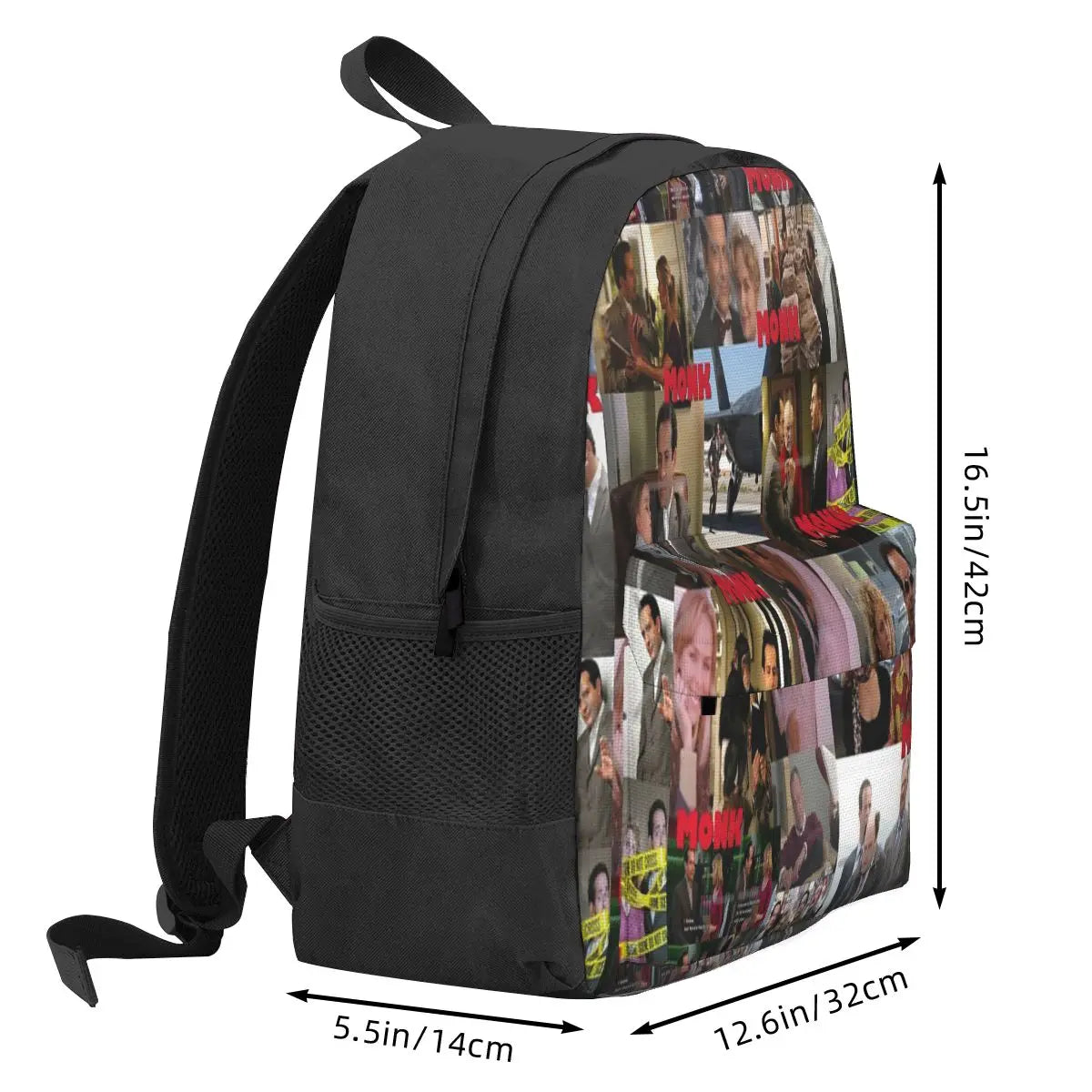 Monk Collage Backpacks Men's & Women's Bags
