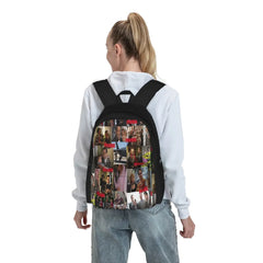 Monk Collage Backpacks Men's & Women's Bags