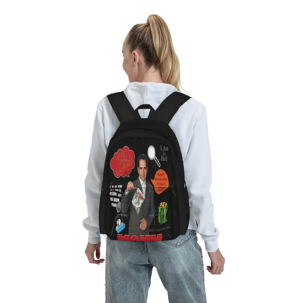 Monk Quotes 2 Backpacks Men's & Women's Style