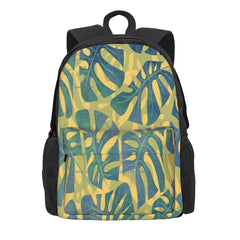 Monstera Maze Backpacks Men's Rucksack Waterproof