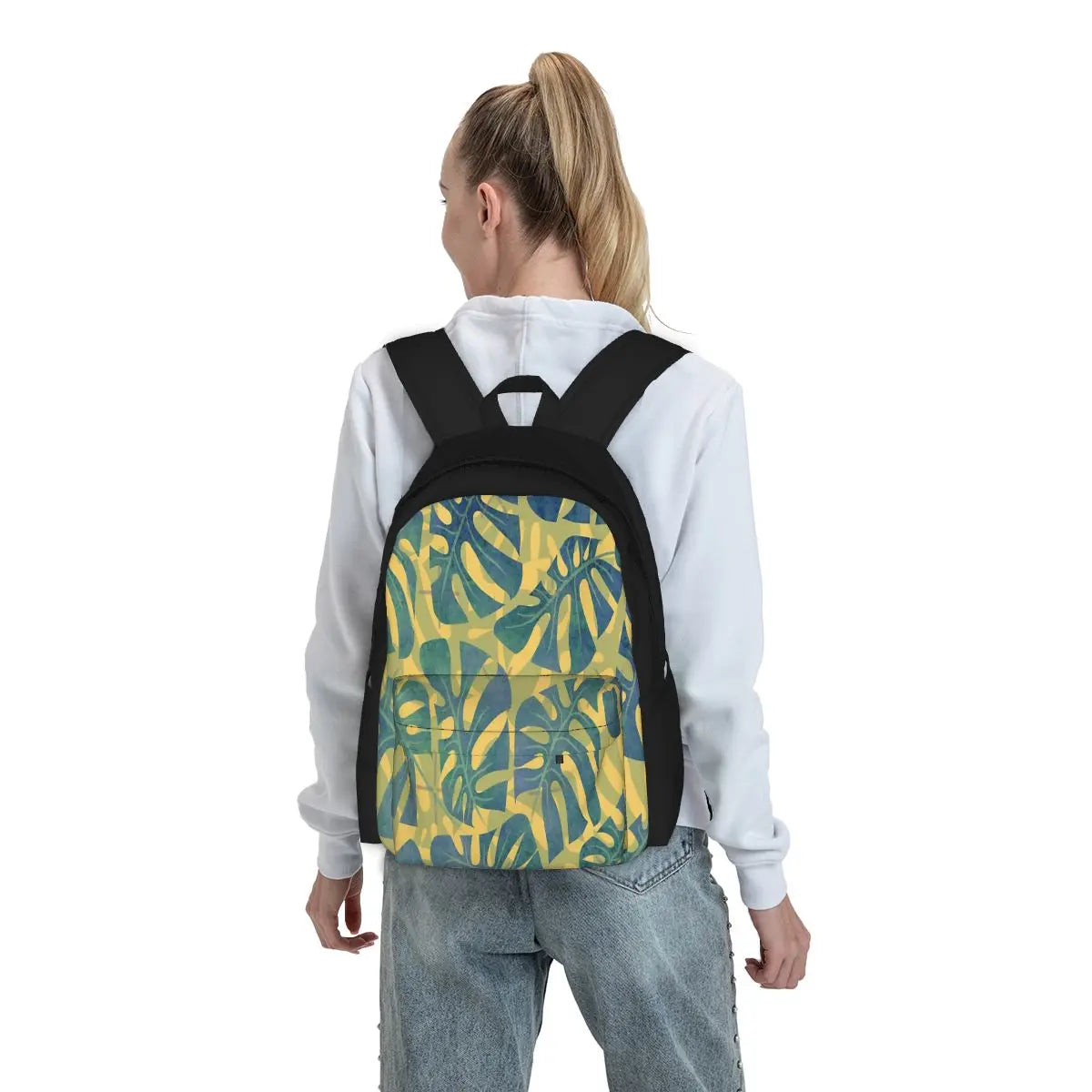 Monstera Maze Backpacks Men's Rucksack Waterproof