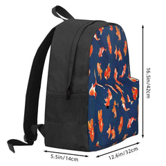 Moody Watercolor Goldfish Pond Backpacks Men's & Women's Unisex
