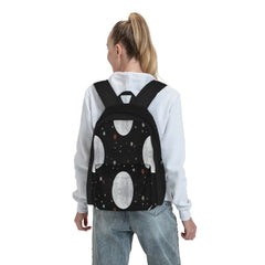 Moon 3 Backpacks Men's & Women's Zipper Close Bags