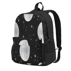 Moon 3 Backpacks Men's & Women's Zipper Close Bags