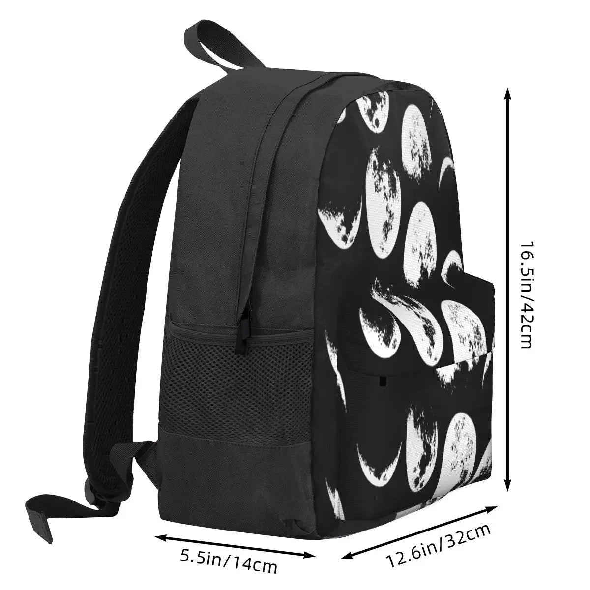 Moon Phases No 2 Backpacks Men's and Women's Bag