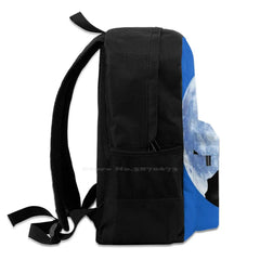 Moon Wolf Q Large Capacity Backpack Laptop Travel Bags